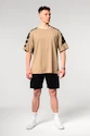 Moška majica Nebbia  Oversized T-shirt LIFTING CLUB Light Brown