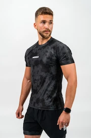 Moška majica Nebbia Performance+ Camouflage Compression T-shirt MAXIMUM black