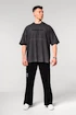 Moška majica Nebbia  Washed-off Oversized Heavyweight Cotton T-shirt NO SHORTCUTS Black