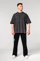 Moška majica Nebbia  Washed-off Oversized Heavyweight Cotton T-shirt NO SHORTCUTS Black