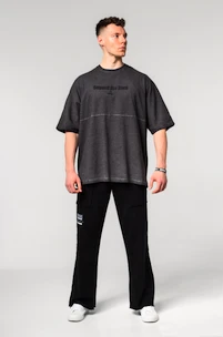 Moška majica Nebbia  Washed-off Oversized Heavyweight Cotton T-shirt NO SHORTCUTS Black