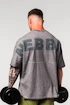 Moška majica Nebbia  Washed-off Oversized Heavyweight Cotton T-shirt NO SHORTCUTS Light Grey