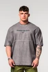 Moška majica Nebbia  Washed-off Oversized Heavyweight Cotton T-shirt NO SHORTCUTS Light Grey