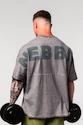 Moška majica Nebbia  Washed-off Oversized Heavyweight Cotton T-shirt NO SHORTCUTS Light Grey