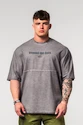 Moška majica Nebbia  Washed-off Oversized Heavyweight Cotton T-shirt NO SHORTCUTS Light Grey