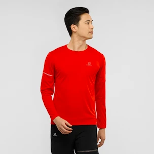 Moška majica Salomon  Agile LS Tee red  S