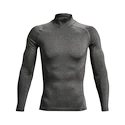 Moška majica Under Armour  HeatGear Armour Comp Mock LS Gray  XXL