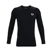 Moška majica Under Armour HeatGear Fitted LS Black  XXL