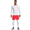 Moška majica Under Armour HeatGear Fitted LS White