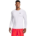 Moška majica Under Armour HeatGear Fitted LS White