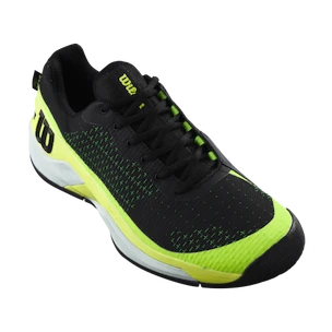 Moška obutev za tenis Wilson Rush Pro Extra Duty Black/Safety Yellow