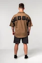 Moška srajca Nebbia  Washed-off Oversized Shirt 90s THROWBACK Light Brown