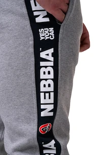 Moška trenirka Nebbia Golden Era sweatpants 196 light grey