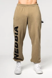 Moška trenirka Nebbia Gym Sweatpants Baggy Style GYM BRO Green