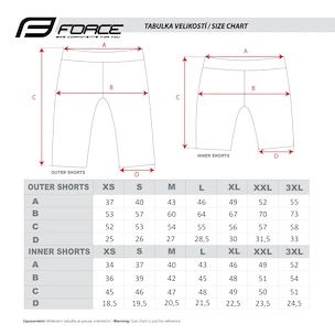 Moške kolesarske kratke hlače Force  Blade MTB red S