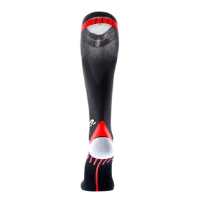 Moške kompresijske nogavice McDavid  Elite Active Compression Socks 8842 Black/Scarlet