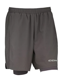 Moške kratke hlače CCM 2 IN 1 Training Short Charcoal