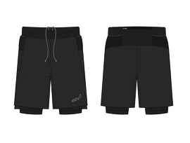 Moške kratke hlače Inov-8 Trailfly Ultra 7" 2in1 Short Black