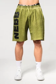 Moške kratke hlače Nebbia Washed-off Gym Sweatshorts NO BS Light Green