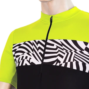 Moški kolesarski dres Sensor  Cyklo Miles Black/Neon Yellow