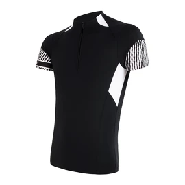 Moški kolesarski dres Sensor  Cyklo Race Black/White