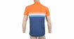 Moški kolesarski dres Sensor  Cyklo Summer Stripe Blue/Orange