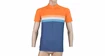 Moški kolesarski dres Sensor  Cyklo Summer Stripe Blue/Orange