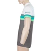 Moški kolesarski dres Sensor  Cyklo Summer Stripe Grey/Green