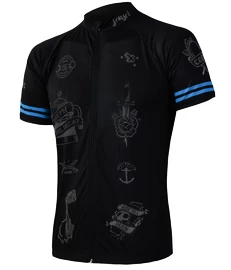 Moški kolesarski dres Sensor Cyklo Tattoo Black