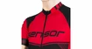 Moški kolesarski dres Sensor  Cyklo Team Up Black/Red