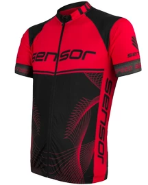 Moški kolesarski dres Sensor Cyklo Team Up Black/Red