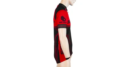 Moški kolesarski dres Sensor  Cyklo Team Up Black/Red S