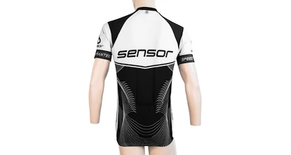 Moški kolesarski dres Sensor  Cyklo Team Up Black/White S