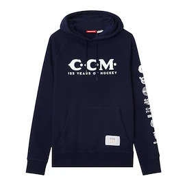 Moški pulover CCM 125 Anniversary Hoodie Navy