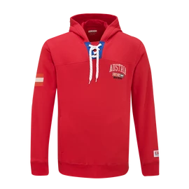 Moški pulover CCM FLAG HOODIE TEAM AUSTRIA Red