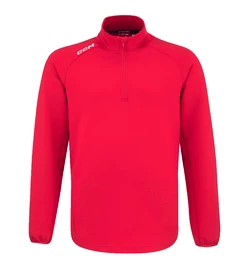 Moški pulover CCM LOCKER ROOM FLEECE 1/4 ZIP Red