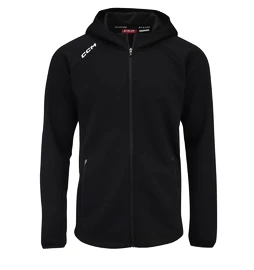 Moški pulover CCM LOCKER ROOM FLEECE FULL ZIP HOODIE Black