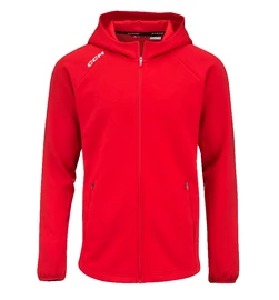 Moški pulover CCM LOCKER ROOM FLEECE FULL ZIP HOODIE Red