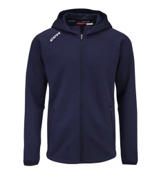 Moški pulover CCM LOCKER ROOM FLEECE FULL ZIP HOODIE True Navy