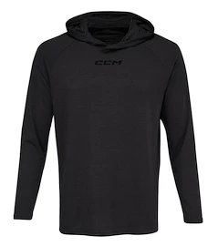 Moški pulover CCM LS Premium Training Hoodie Black