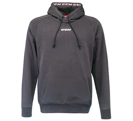 Moški pulover CCM Team Fleece Pullover Hoodie Dark Grey