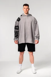 Moški pulover Nebbia Washed-off Oversized Pullover Hoodie NO BS Light Grey