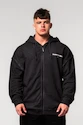 Moški pulover Nebbia  Washed-off Zip Up Hoodie GYM BRO Black