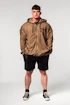 Moški pulover Nebbia  Washed-off Zip Up Hoodie GYM BRO Light Brown