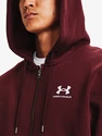 Moški pulover Under Armour  Essential Fleece FZ Hood-RED