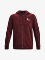 Moški pulover Under Armour  Essential Fleece FZ Hood-RED