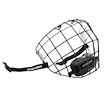 Mreža za hokej Bauer  III-Facemask Black/White Senior