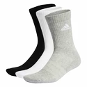 Nogavice adidas  Cushioned Crew Socks 3 Pairs Grey/White/Black