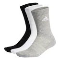 Nogavice adidas  Cushioned Crew Socks 3 Pairs Grey/White/Black  M