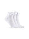 Nogavice Craft Core Dry Mid 3-Pack White  40-42